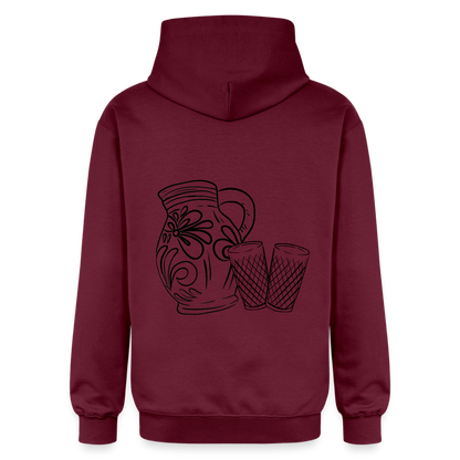Bembel mit Gläsern - Hessisch Mundart - Unisex Premium Hoodie - by Artful Alchemist