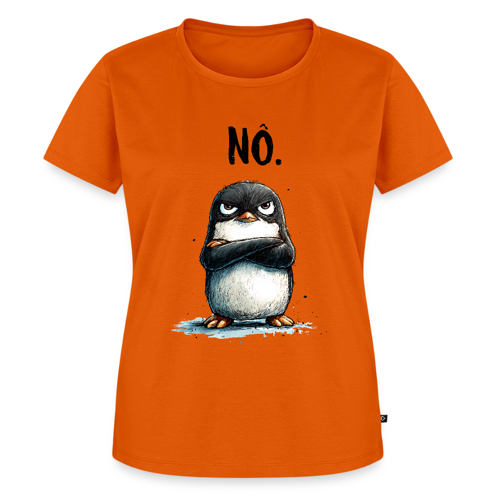 Grumpy Penguin – „NÖ.“ - Frauen Premium T-Shirt - by Artful Alchemist