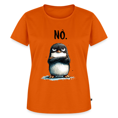 Grumpy Penguin – „NÖ.“ - Frauen Premium T-Shirt - by Artful Alchemist