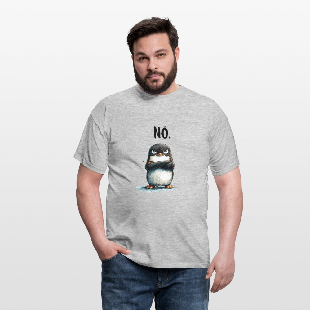 Grumpy Penguin "Nö" - Männer T-Shirt - by Artful Alchemist