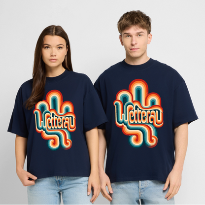 Wetterau Retro – Oversized Unisex Bio T-Shirt - Navy