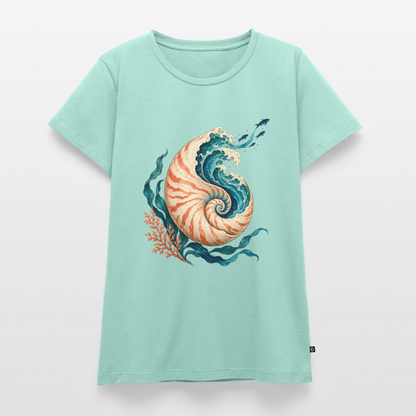 Nautilus Wave – Frauen Premium T-Shirt - Mint 