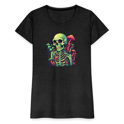 Horror Pilz Skelett - Happy Halloween - Frauen Premium T-Shirt - by Artful Alchemist