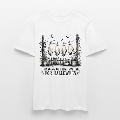 Hanging Out Just Waiting For Halloween - Männer T-Shirt - by Artful Alchemist