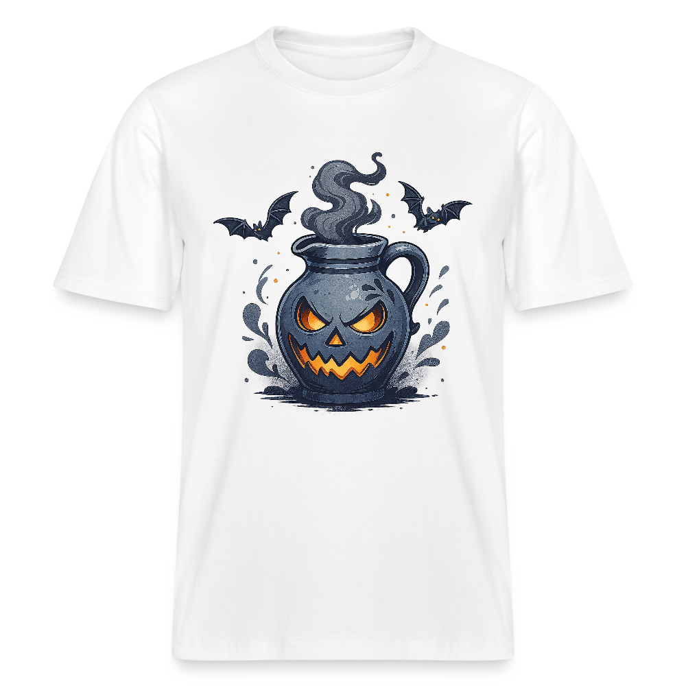 Hessisch Halloween Bembel - Unisex Relaxed Fit Bio-T-Shirt - Weiß