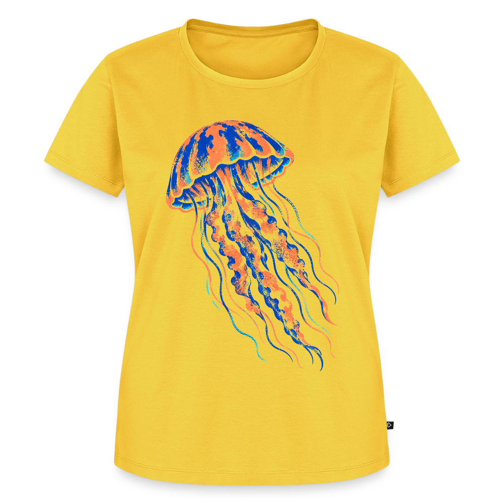 Jellyfish Ink – Frauen Premium T-Shirt - Sonnengelb