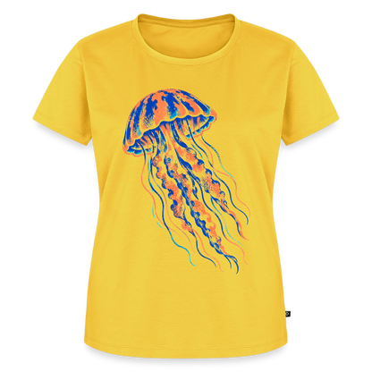 Jellyfish Ink – Frauen Premium T-Shirt - Sonnengelb