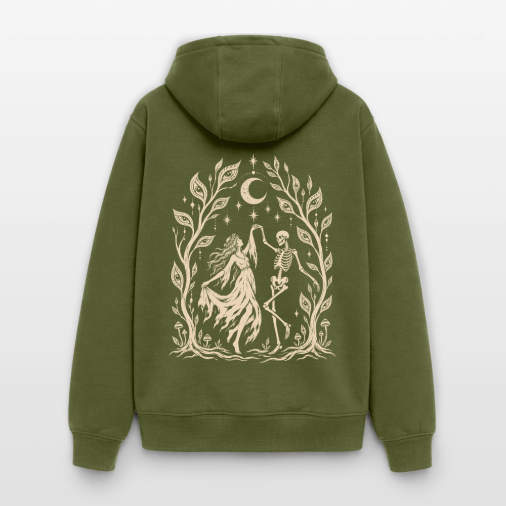 Moonlight Dance – Oversized Heavyweight Unisex Hoodie - Khaki