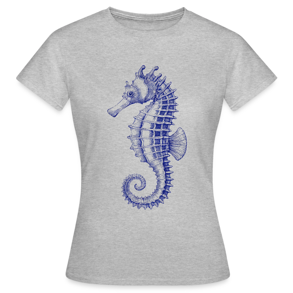 Indigo Seepferdchen -Frauen T-Shirt - by Artful Alchemist
