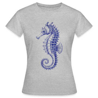 Indigo Seepferdchen -Frauen T-Shirt - by Artful Alchemist