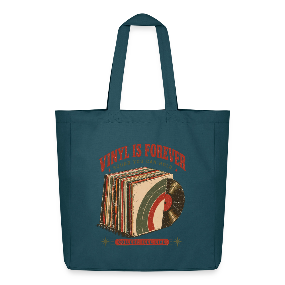 Vinyl Is Forever - Midweight recycelter Stoffbeutel von Stanley/Stella - Dunkles Petrol
