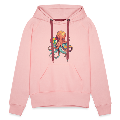 Lustiger Comic Oktopus mit Lollipop - Frauen Premium Hoodie - by Artful Alchemist
