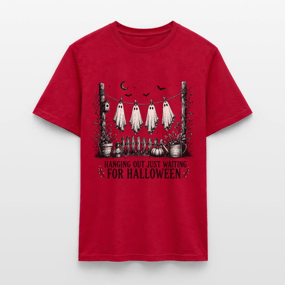 Hanging Out Just Waiting For Halloween - Männer T-Shirt - Rot