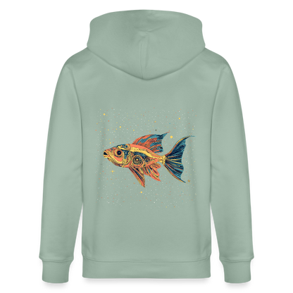 Bunter Meeres Fisch - Stanley/Stella Unisex Bio-Kapuzenjacke CULTIVATOR - by Artful Alchemist