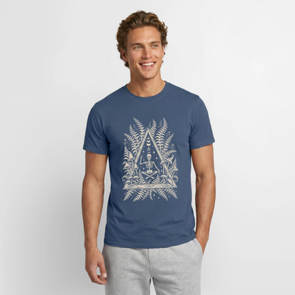 Mystic Fern – Männer T-Shirt - Dunkles Denimblau