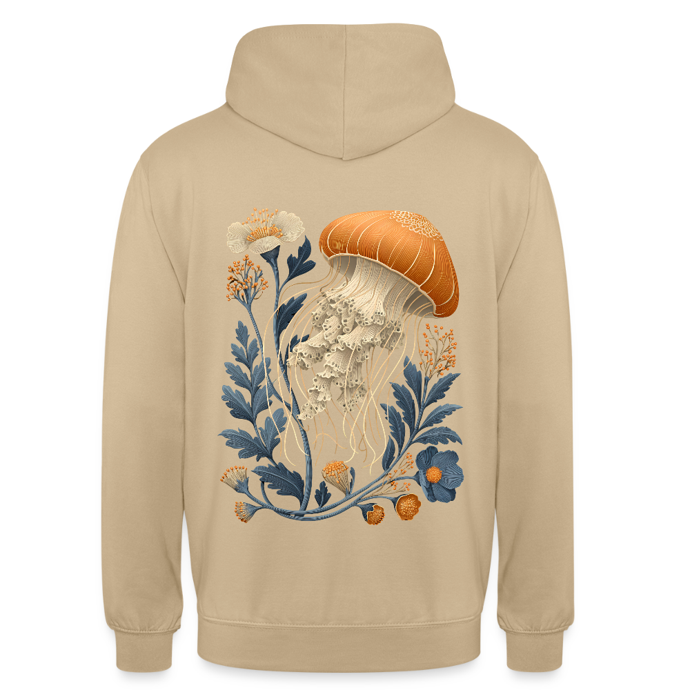 Floral Jellyfish - Unisex Hoodie - by Artful Alchemist