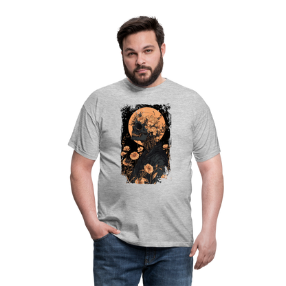 Boho Hippie Skelett im 60er, 70er Jahre Look - Männer T-Shirt - by Artful Alchemist