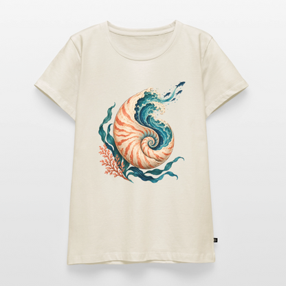 Nautilus Wave – Frauen Premium T-Shirt - Naturweiß