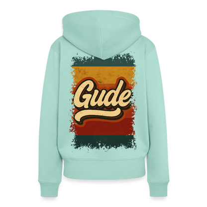 „Gude“ – Retro Look aus Hessen - Frauen Premium Bio Hoodie - by Artful Alchemist