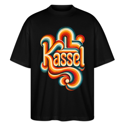 Kassel Retro – Oversized Unisex Bio T-Shirt - Schwarz