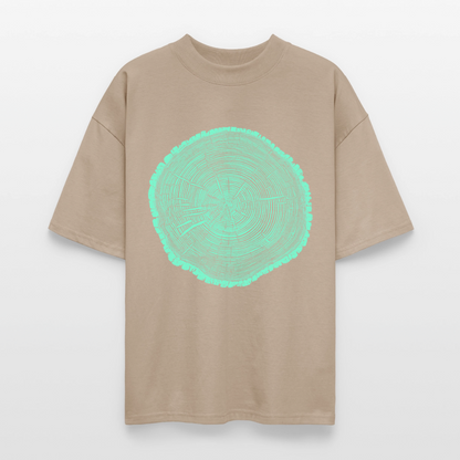 Tree Rings – Oversized Unisex Bio T-Shirt Blaster 2.0 - Steingrau