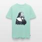 Street Art Nonne rauchend - Männer Premium T-Shirt - Mint 