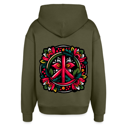 Colorful Harmony – Peace Sticker Art - Oversized Unisex Hoodie von Stanley/Stella - by Artful Alchemist