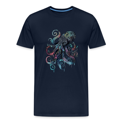 Cooler Wasserfarben Aquarell Oktopus - Männer Premium T-Shirt - by Artful Alchemist
