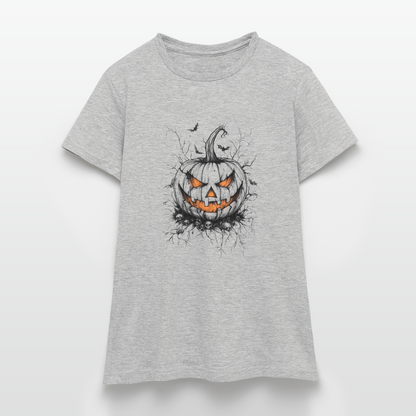 Gruseliger Horror Kürbis - Halloween Motiv - Frauen T-Shirt - by Artful Alchemist
