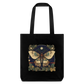 Mystische Motte mit magischem Herbarium - Stanley/Stella recycelter Heavyweight Stoffbeutel - Schwarz
