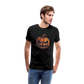 Gruseliger Horror Kürbis -Happy Halloween - Männer Premium T-Shirt - Schwarz