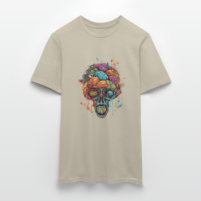 Surrealistischer, psychedelischer Totenkopf - Männer T-Shirt - by Artful Alchemist