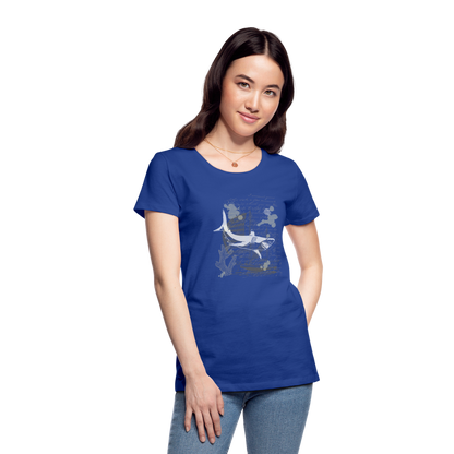 Vintage Steampunk Hai Motiv - Frauen Premium T-Shirts - by Artful Alchemist