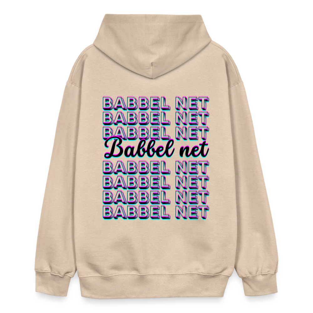 Babbel net - Hessisch Mundart - Gildan Unisex Softstyle® Midweight Hoodie - Sand