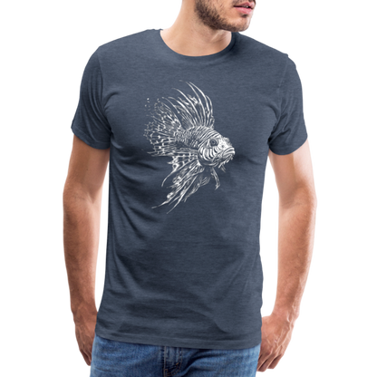 Rotfeuerfisch - Monochrom - Männer Premium T-Shirt - by Artful Alchemist