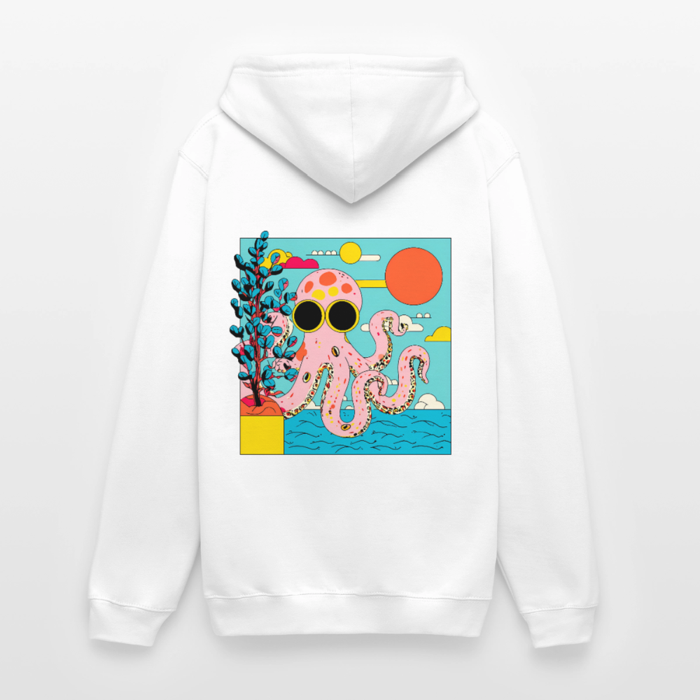 Summer Reef – Pink Octopus - Unisex Hoodie - by Artful Alchemist