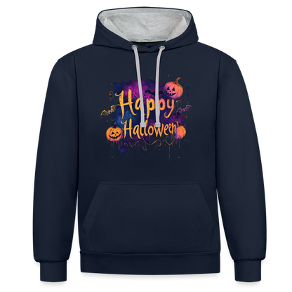 Happy Halloween mit Kürbissen als Schriftzug - Hoodie UNISEX - by Artful Alchemist