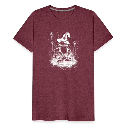 Magischer Frosch mit Zauberhut und Zauberstab - Männer Premium T-Shirt - by Artful Alchemist