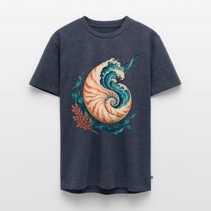 Nautilus Wave – Männer Premium T-Shirt - Jeansblau 