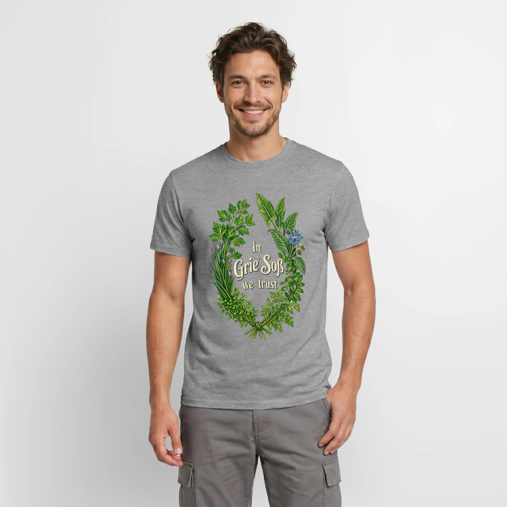 In Grie` Soß we trust - Männer T-Shirt - Graphit meliert