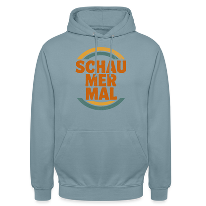 „Schau Mer Mal“ – Retro Look aus Hessen - Unisex Hoodie - by Artful Alchemist