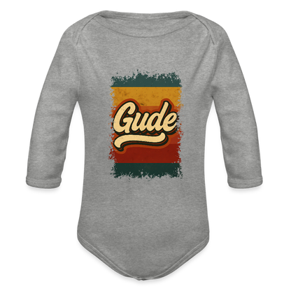 „Gude“ – Retro Look aus Hessen - Baby Bio-Langarm-Body - by Artful Alchemist