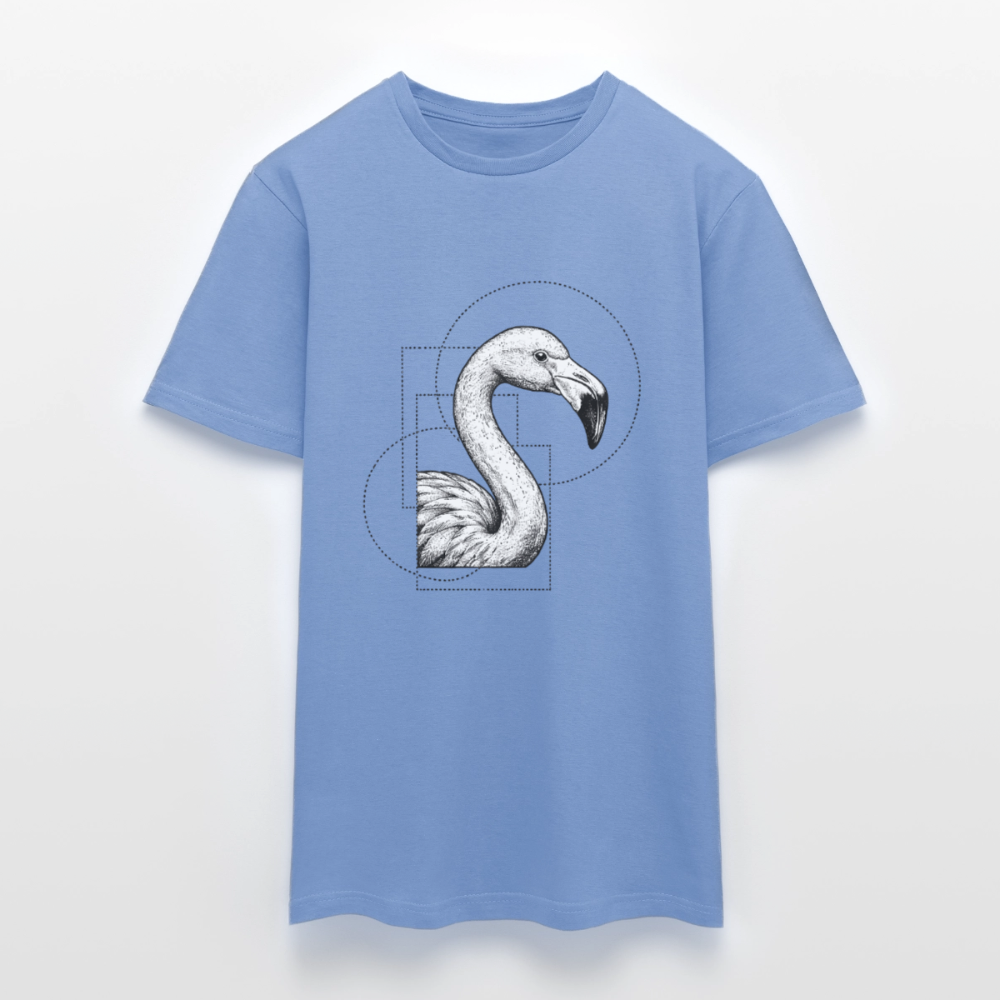 Geometric Grace – Modern Flamingo - Männer T-Shirt - by Artful Alchemist