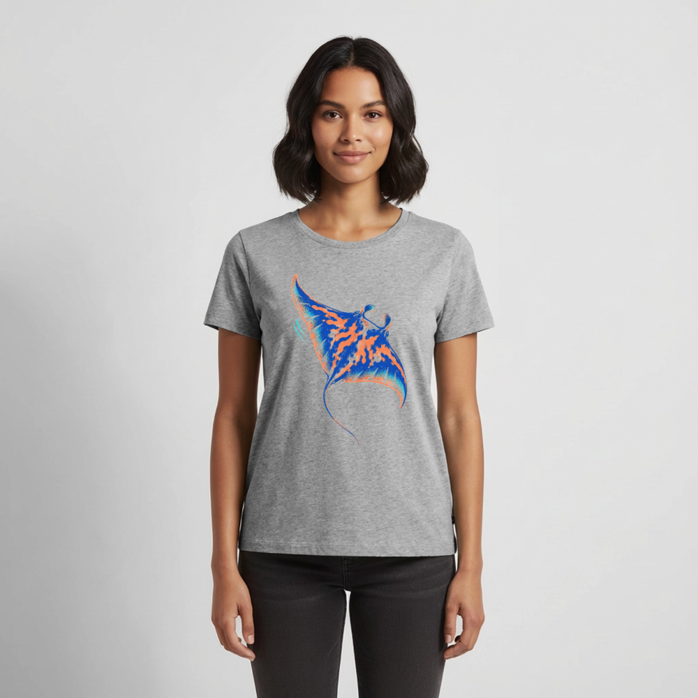 Manta Ink – Frauen Premium T-Shirt - Grau meliert