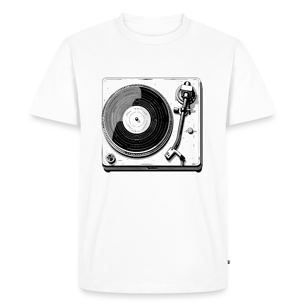 Analog Soul – Classic Vinyl Turntable - Männer Premium T-Shirt - by Artful Alchemist
