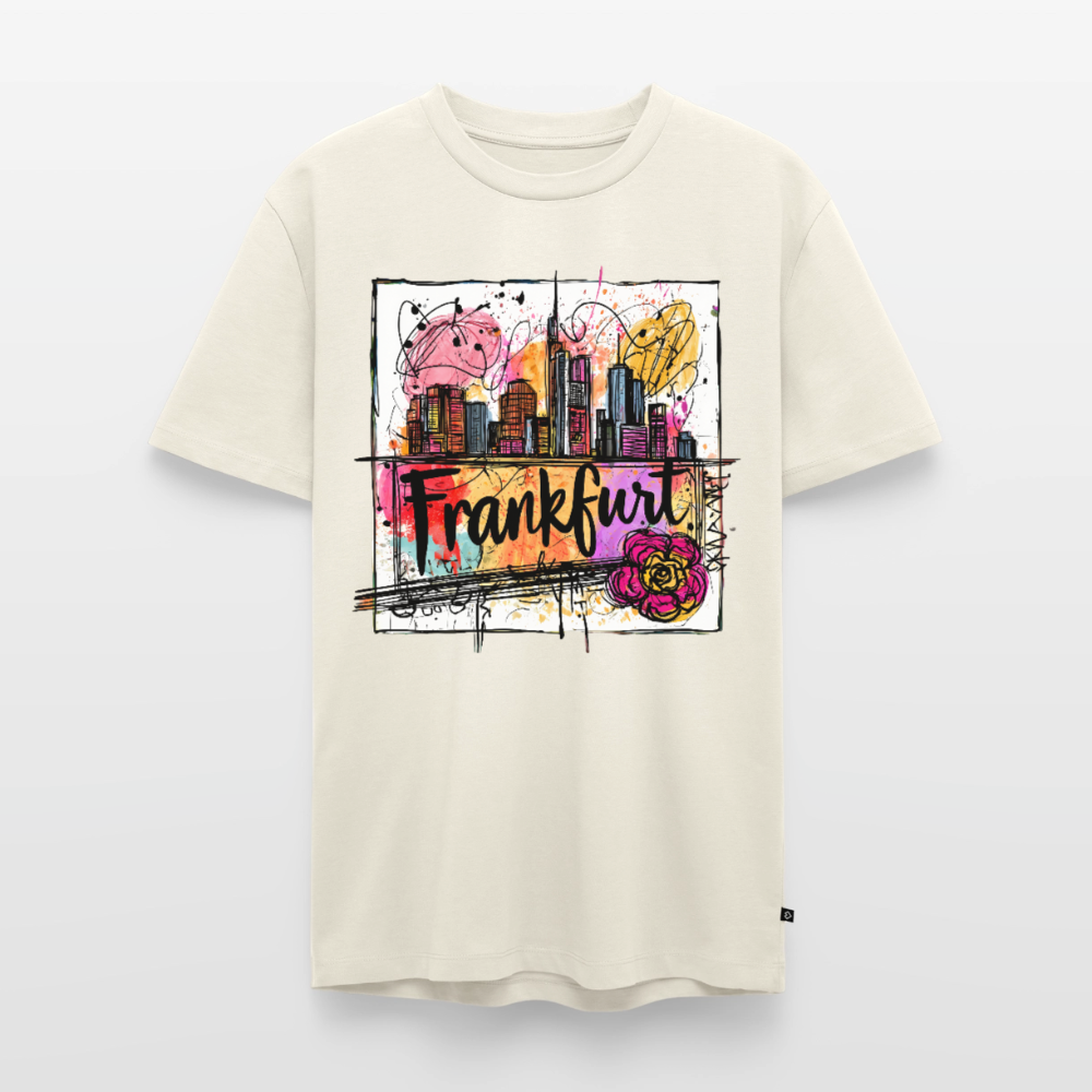 Frankfurt Skyline - Männer Premium T-Shirt - Naturweiß