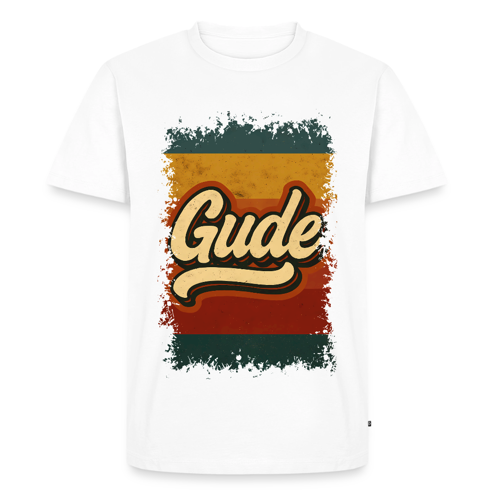 GUDE Shirt - Männer Premium T-Shirt - Weiß