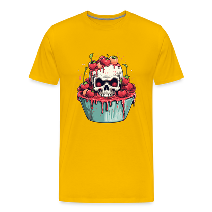 Gruseliges Horror Kirschtörtchen - Happy Halloween - Männer Premium T-Shirt - by Artful Alchemist