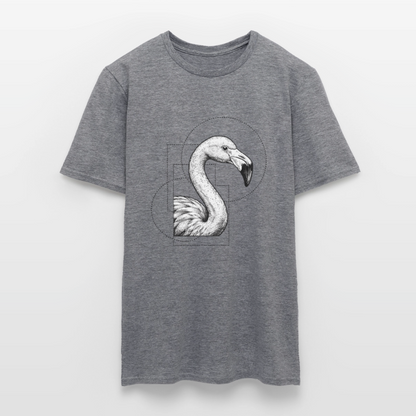 Geometric Grace – Modern Flamingo - Männer T-Shirt - by Artful Alchemist