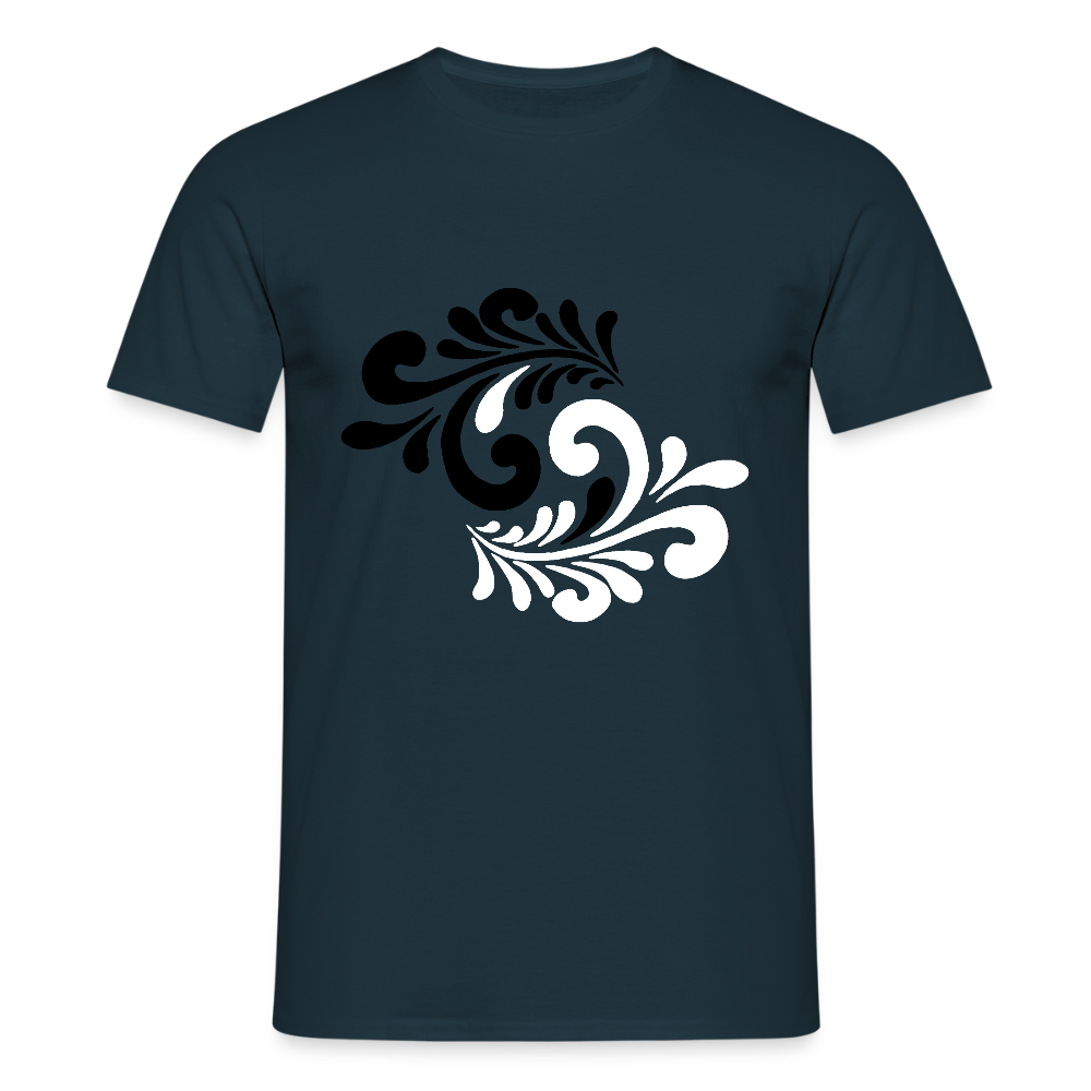 Hessisch Balance - Yin und Yang - Männer Shirt - Navy